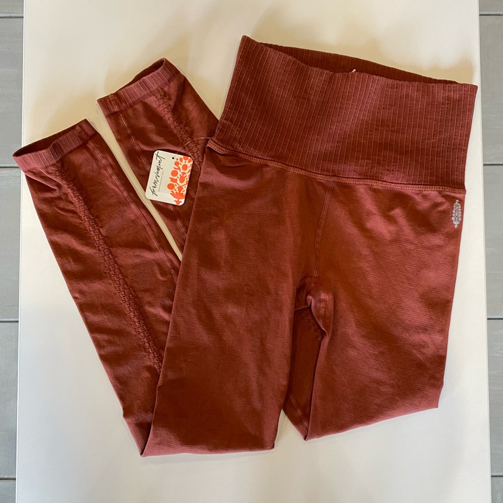 Free People High-Rise Canyon Clay Leggings